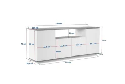 Hano Konsollbord 180 cm