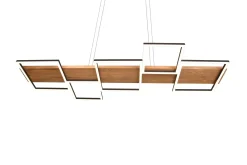 Harper LED-Pendellampe Mattsvart/Tre