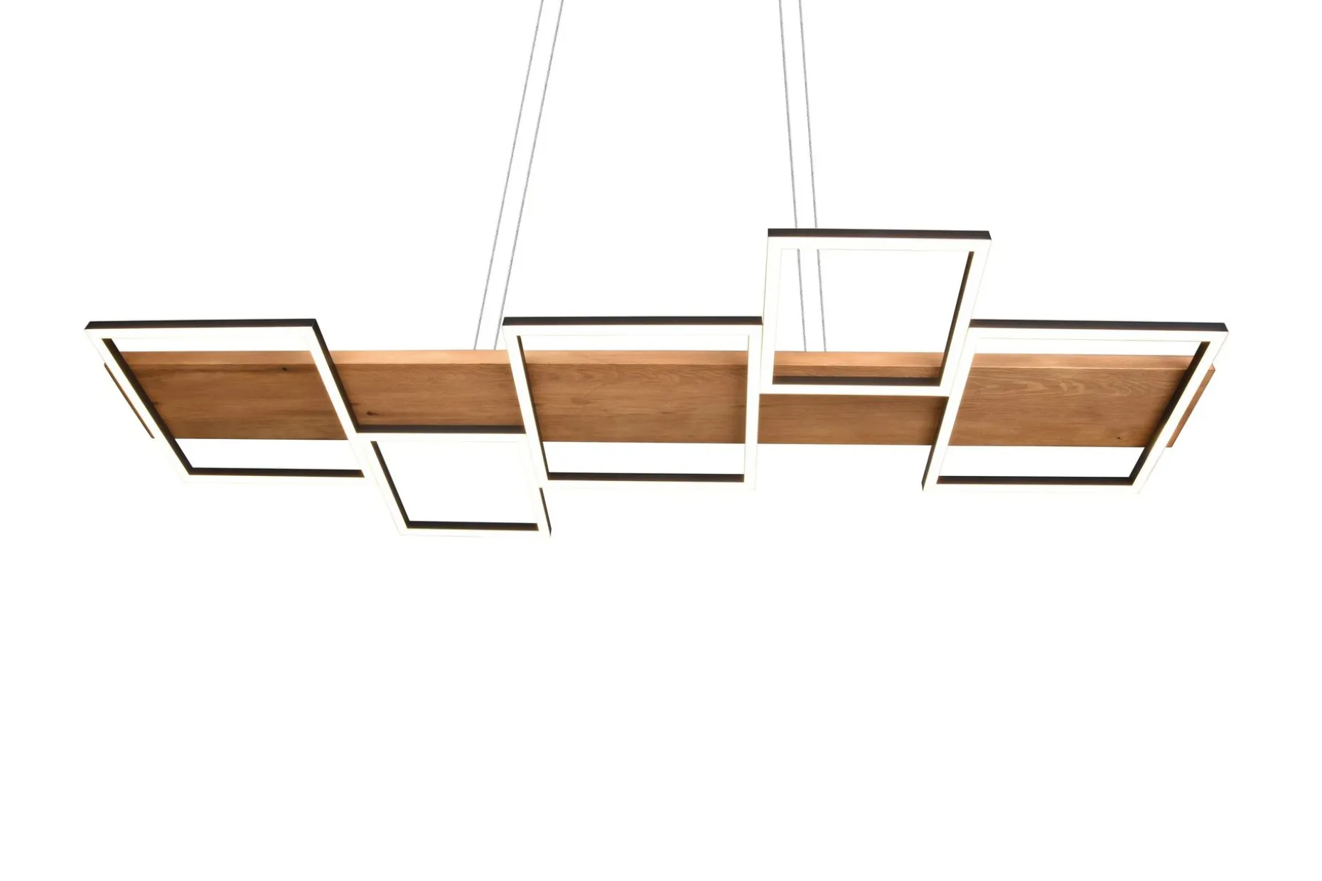 Harper LED-Pendellampe Mattsvart/Tre