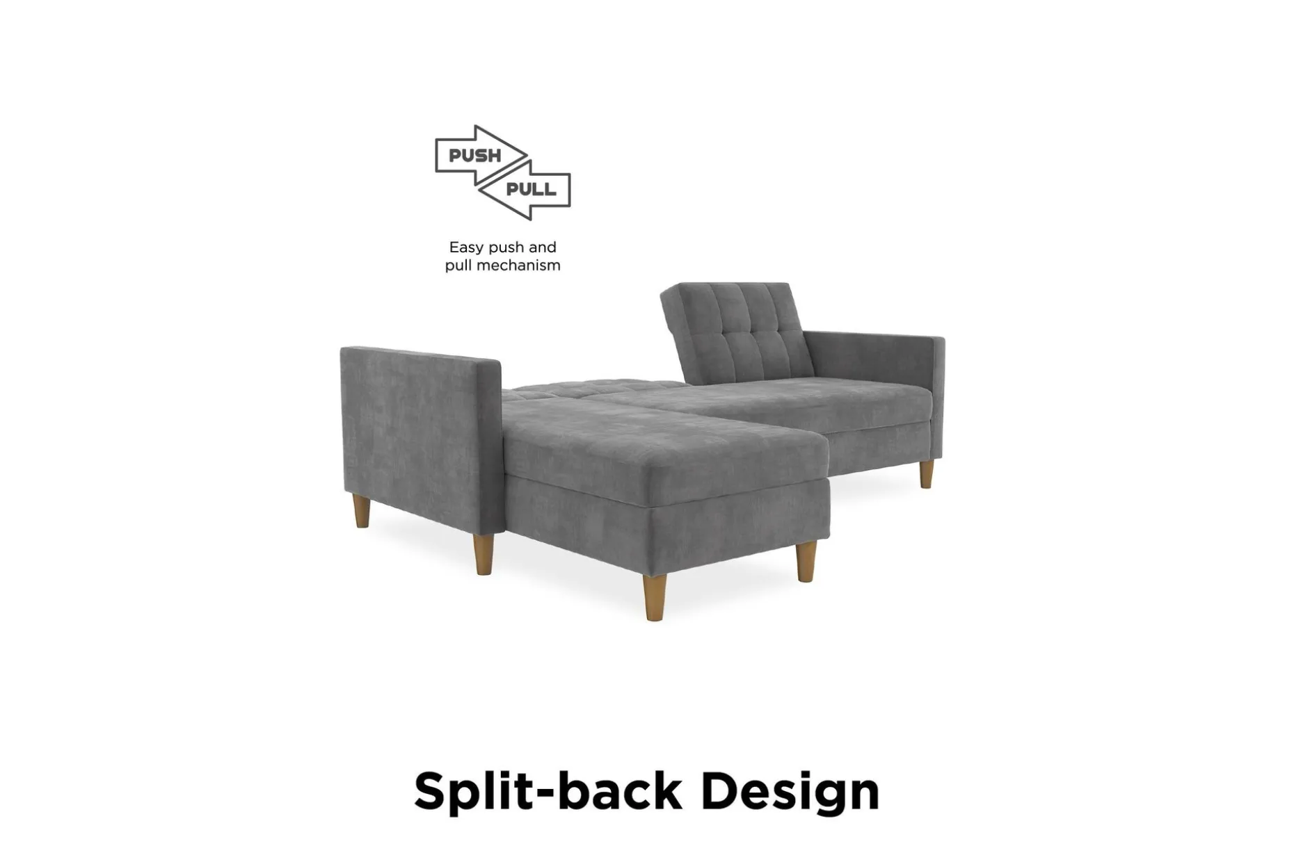 Hartford 3-sits Divansovesofa Grå