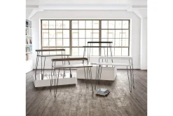 Haven Skrivebord 114 cm med Oppbevaringshylle Valnøttsbrun/S