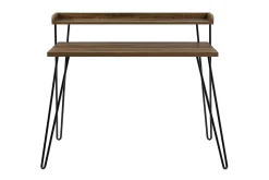Haven Skrivebord 114 cm med Oppbevaringshylle Valnøttsbrun/S