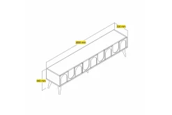 Hazim TV-benk 180 cm