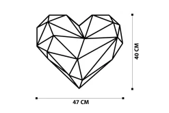 Heart Metal Decor Veggdekor