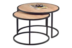 Hejde Settbord 80 cm Rundt 2 Bord