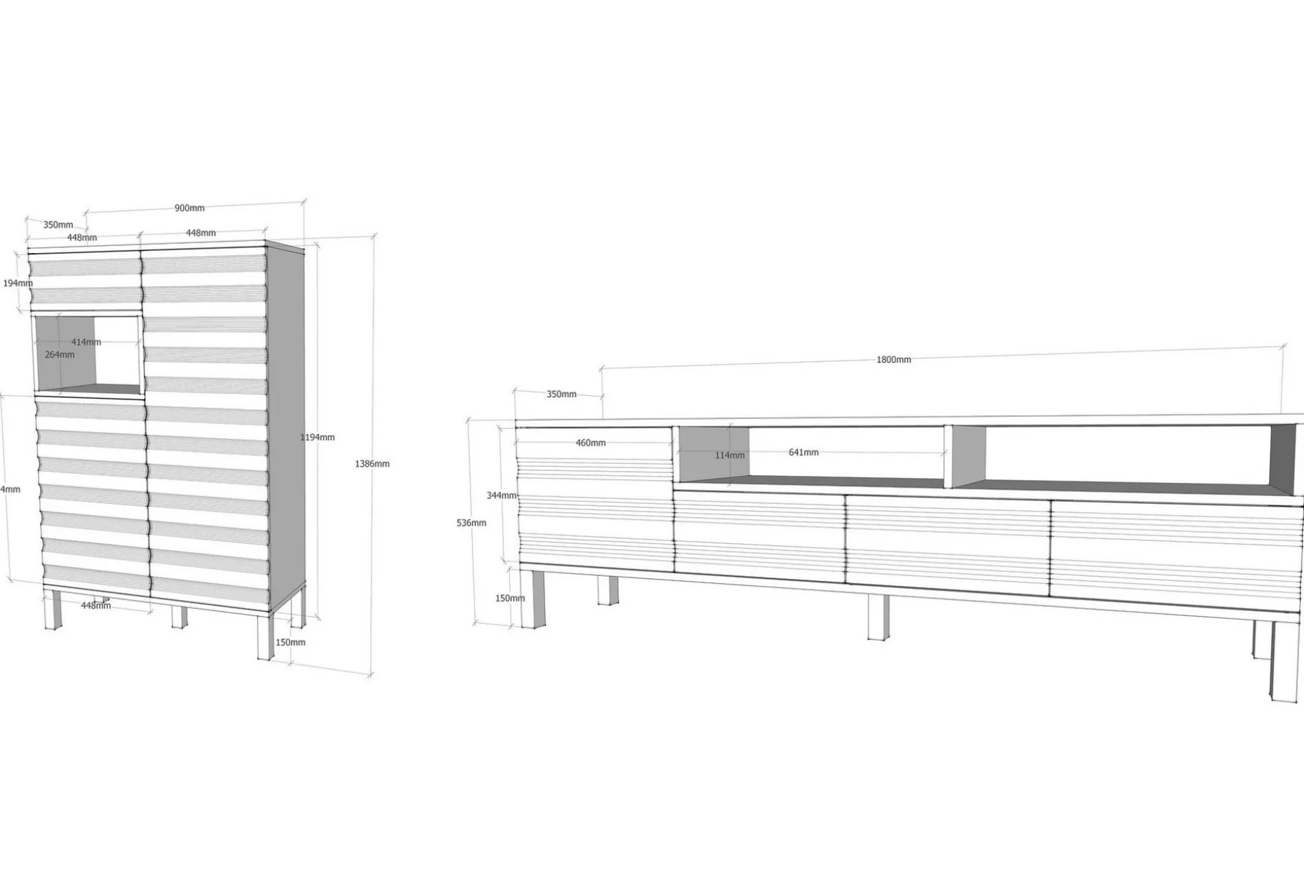Hejde TV-Benk 180 cm