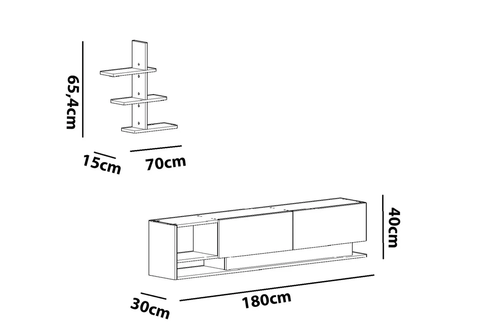 Hejde TV-Benk 180 cm