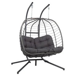 Hengestol HOME4YOU Finse 2-seter 142x106x194 cm mørkegrå