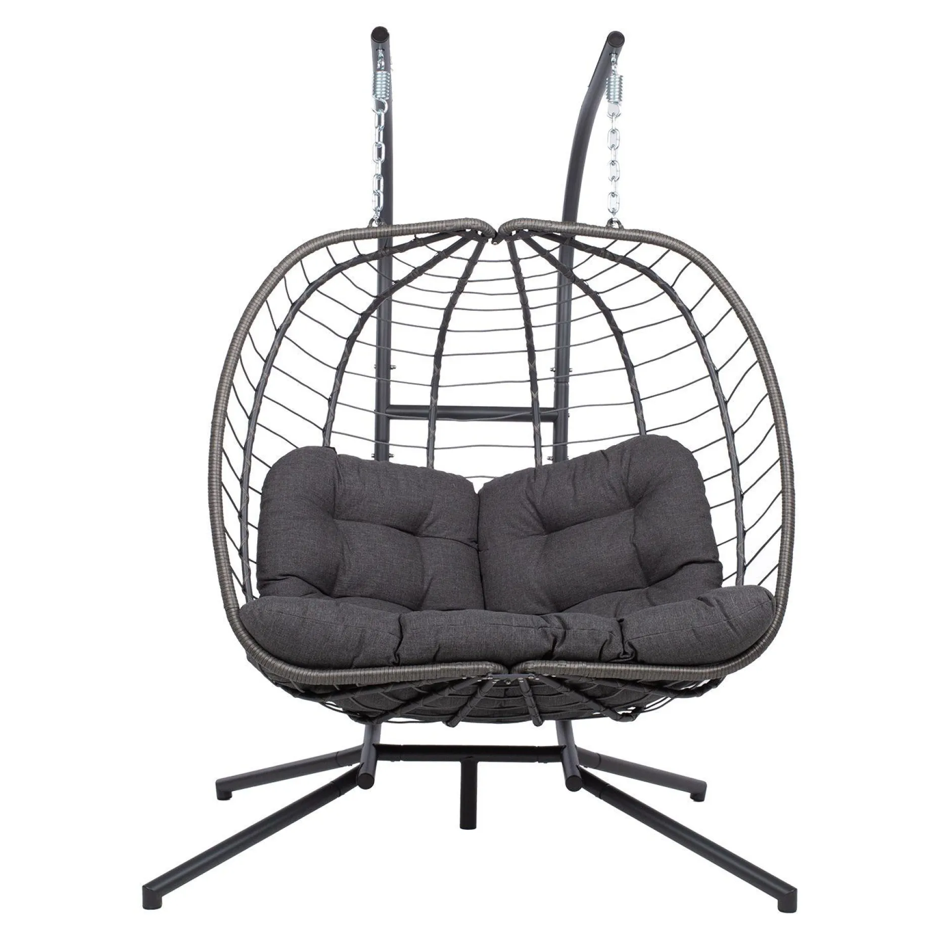 Hengestol HOME4YOU Finse 2-seter 142x106x194 cm mørkegrå