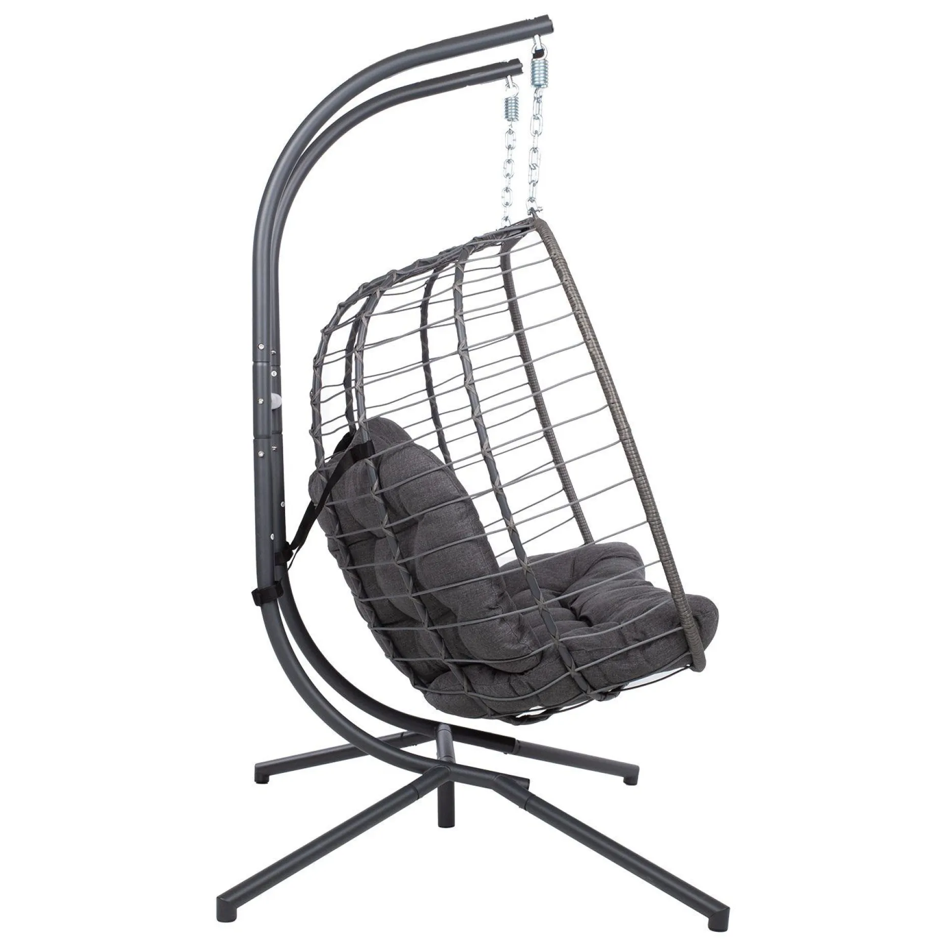 Hengestol HOME4YOU Finse 2-seter 142x106x194 cm mørkegrå