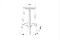 Heran Barstol 62 cm