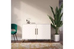 Herringbone Skjenk 122x48 cm Hvit