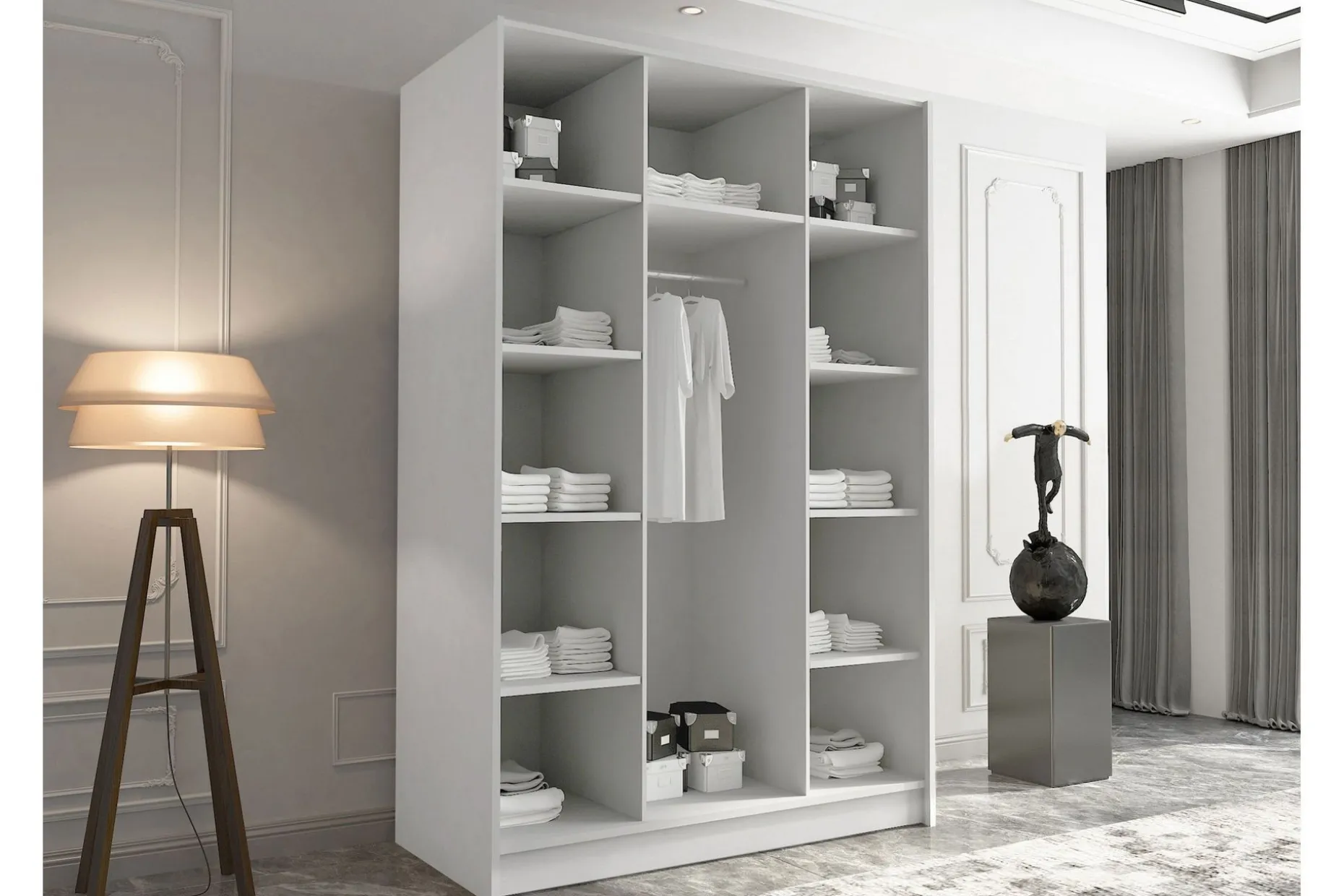 Herrljunga Garderobe med Speil 150 cm