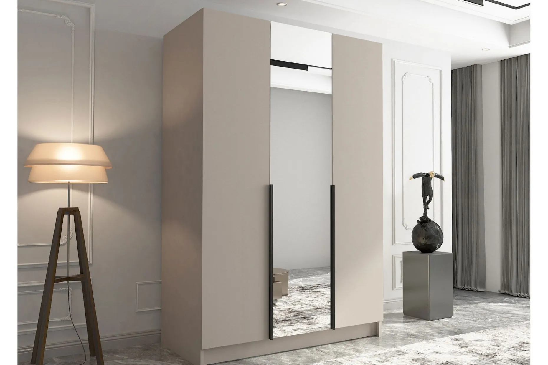 Herrljunga Garderobe med Speil 150 cm