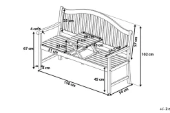 Hilo Hagebenk 150 cm