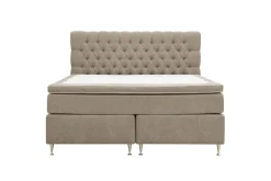 Hilton Lyx komplett sengpakke 180x200 cm kontinentalseng med knappepolstret sengegavl i chenille