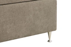 Hilton Lyx komplett sengpakke 180x200 cm kontinentalseng med knappepolstret sengegavl i chenille