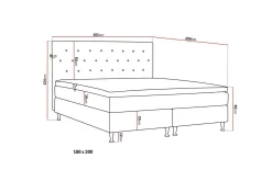 Hilton Plus Komplett Sengepakke 180x200 cm
