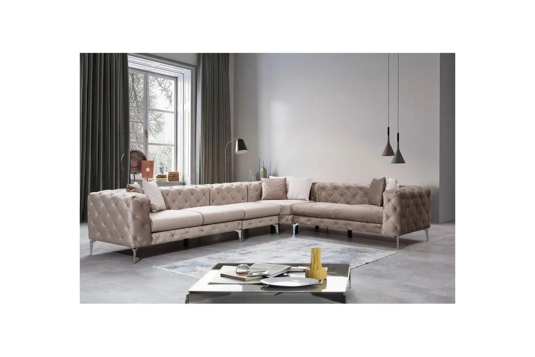 Hjørnesofa Beachport Beige