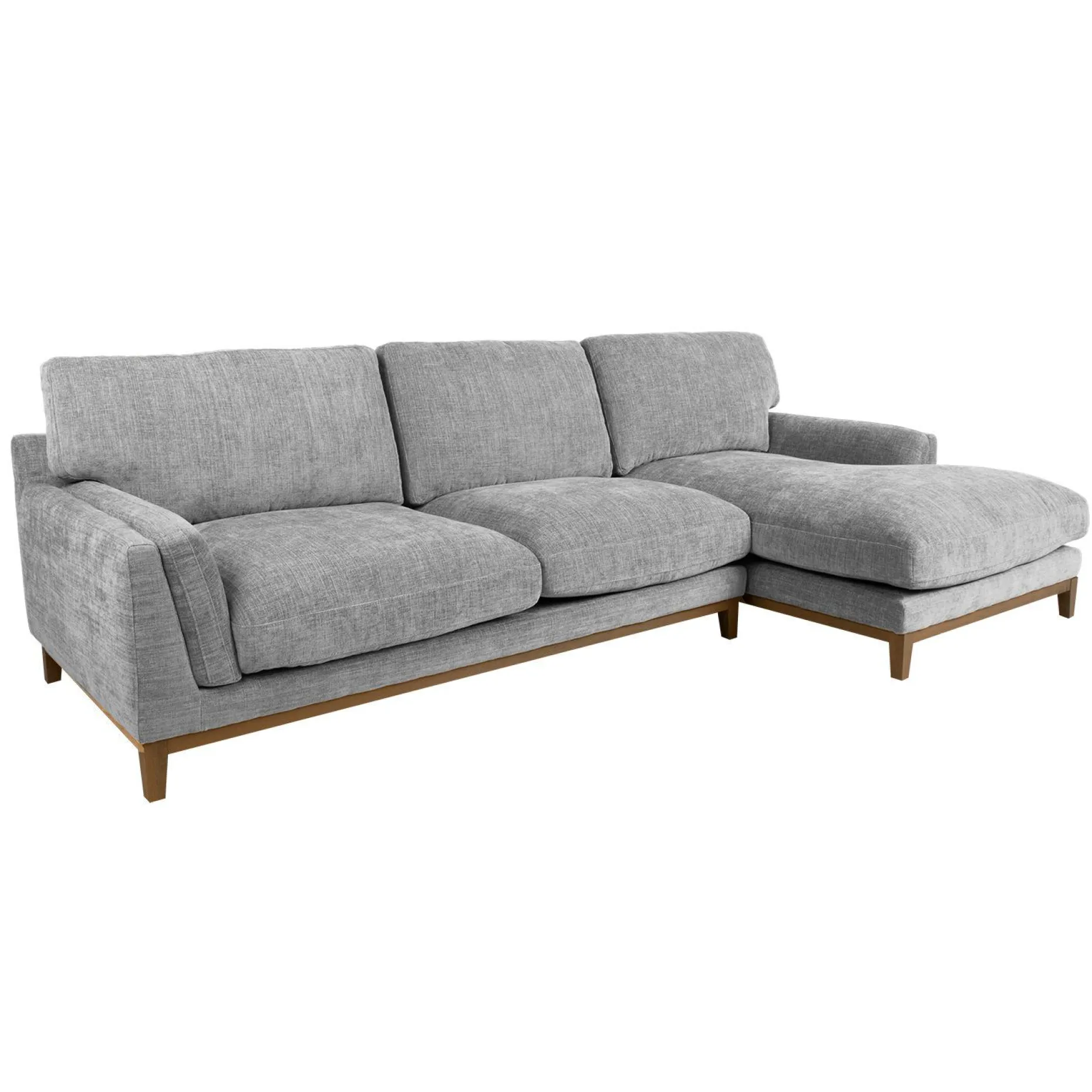 Hjørnesofa HOME4YOU Basil Grå Høyre hjørne