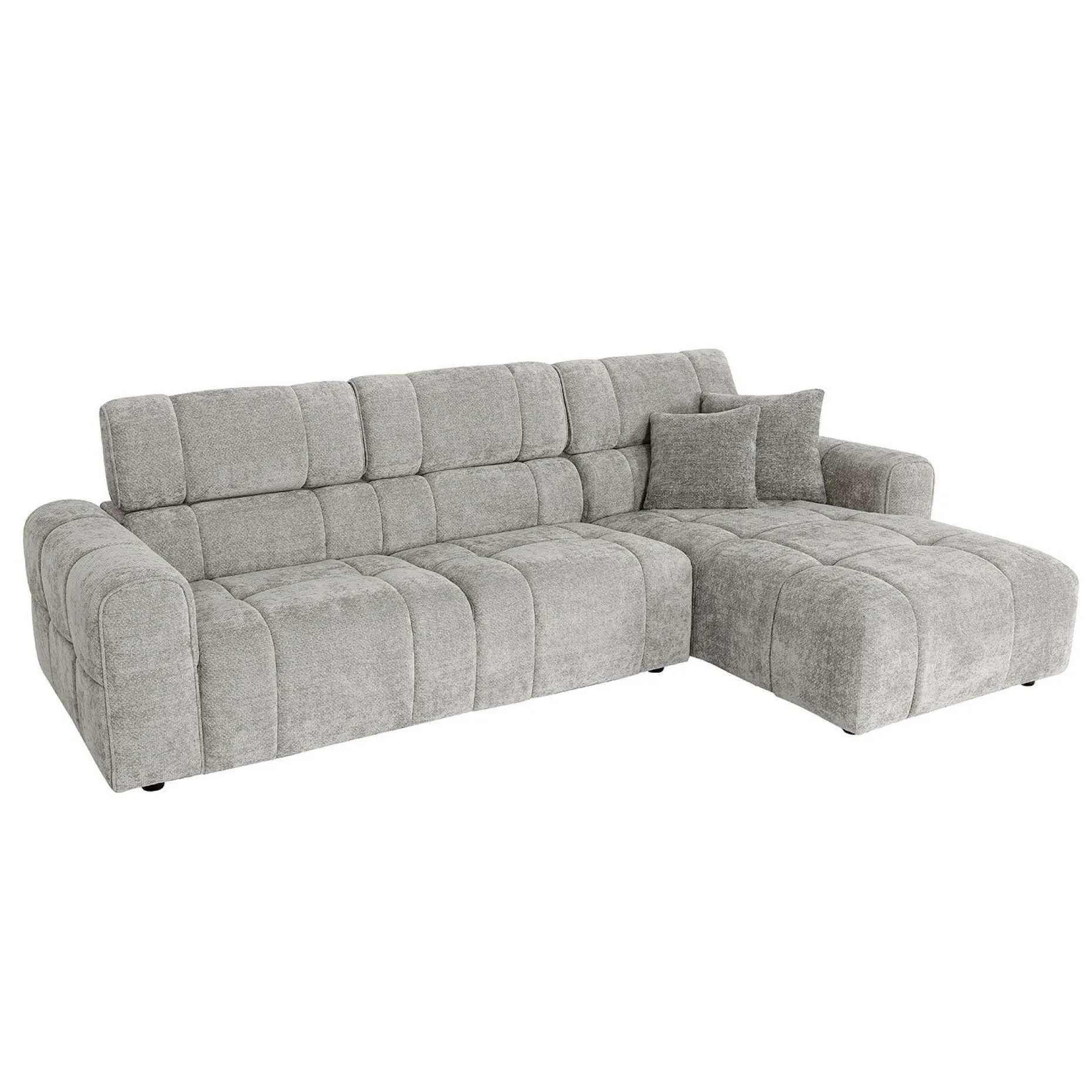 Hjørnesofa HOME4YOU BELISMA høyre hjørne Grå