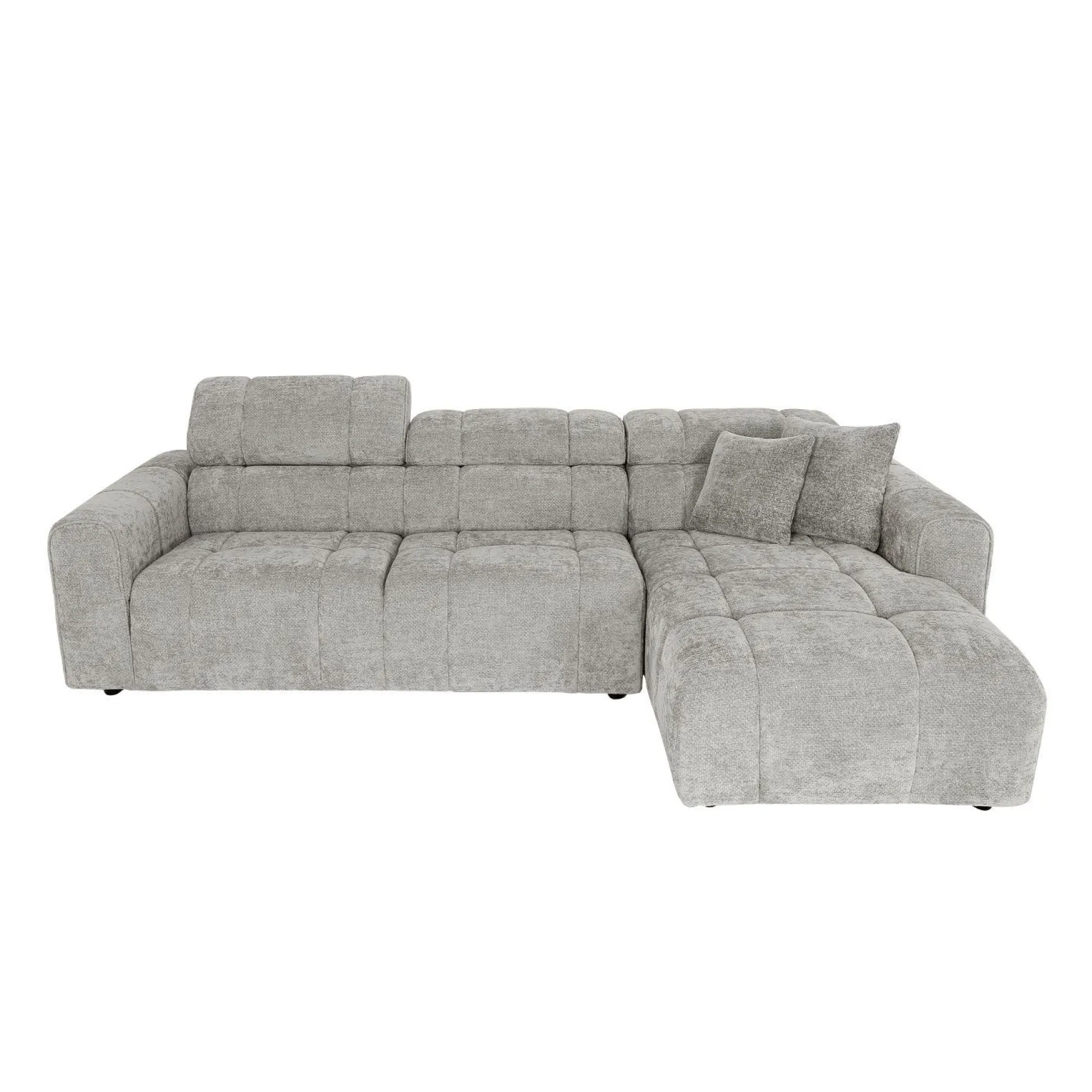 Hjørnesofa HOME4YOU BELISMA høyre hjørne Grå
