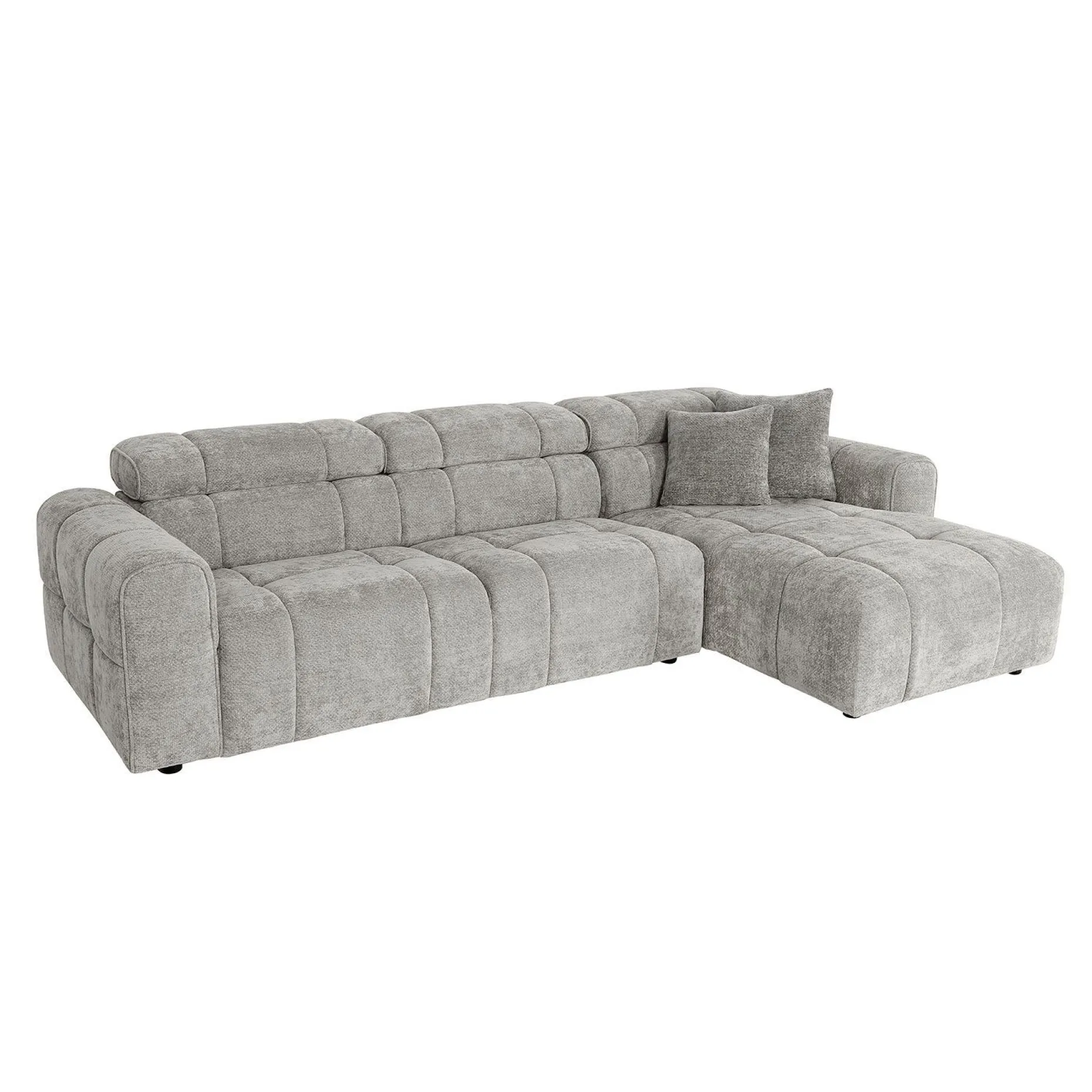 Hjørnesofa HOME4YOU BELISMA høyre hjørne Grå