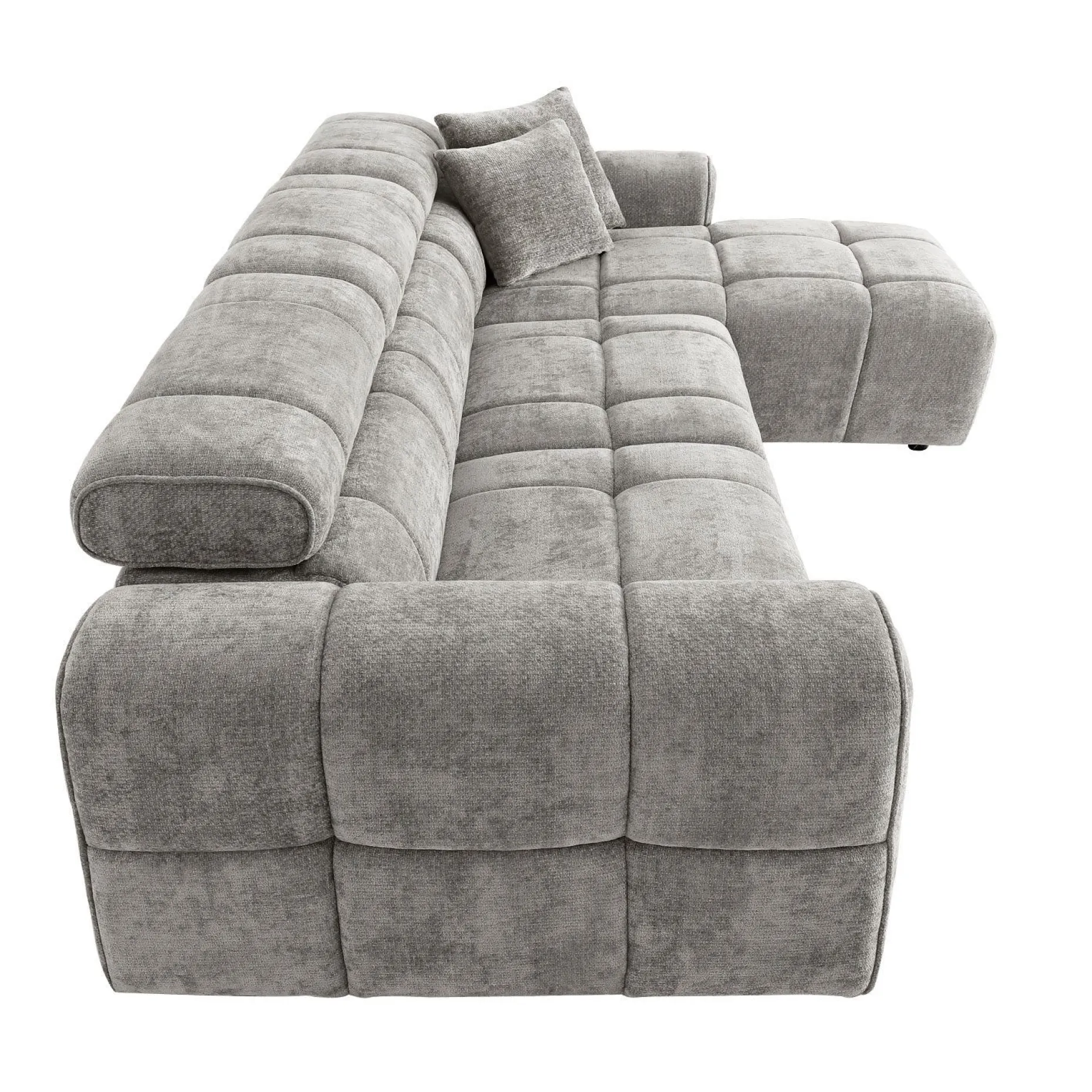 Hjørnesofa HOME4YOU BELISMA høyre hjørne Grå