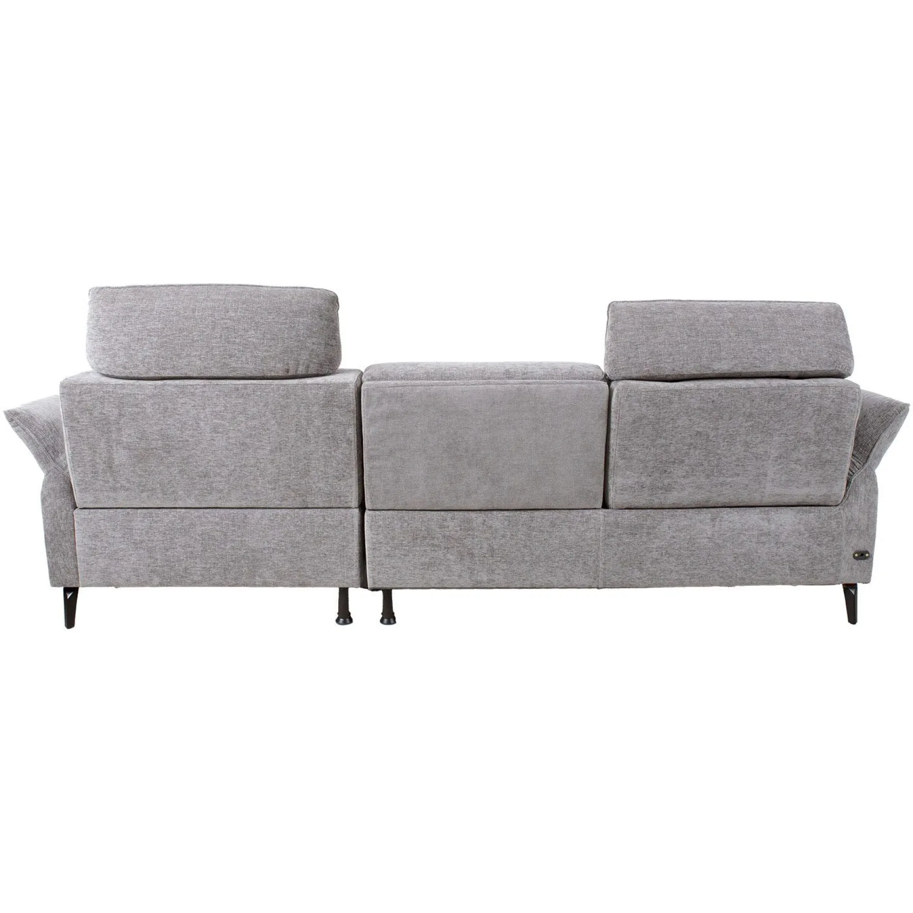 Hjørnesofa HOME4YOU Dayton elektrisk recliner Lys grå Høyre hjørne