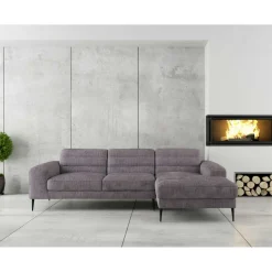 Hjørnesofa HOME4YOU Kristy Høyre Hjørne Grå
