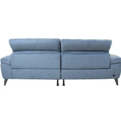Hjørnesofa HOME4YOU Luzern elektrisk recliner Blågrå Høyre hjørne