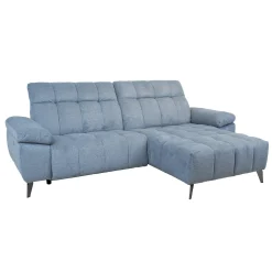 Hjørnesofa HOME4YOU Luzern elektrisk recliner Blågrå Høyre hjørne