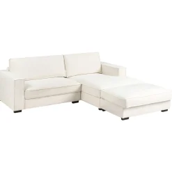 Hjørnesofa med fotskammel Renders