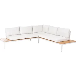 Hjørnesofa utendørs med bord 5-seter Positano