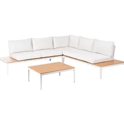 Hjørnesofa utendørs med bord 5-seter Positano