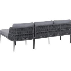 Hjørnesofa utendørs med bord 3-seter Leffe venstrevendt
