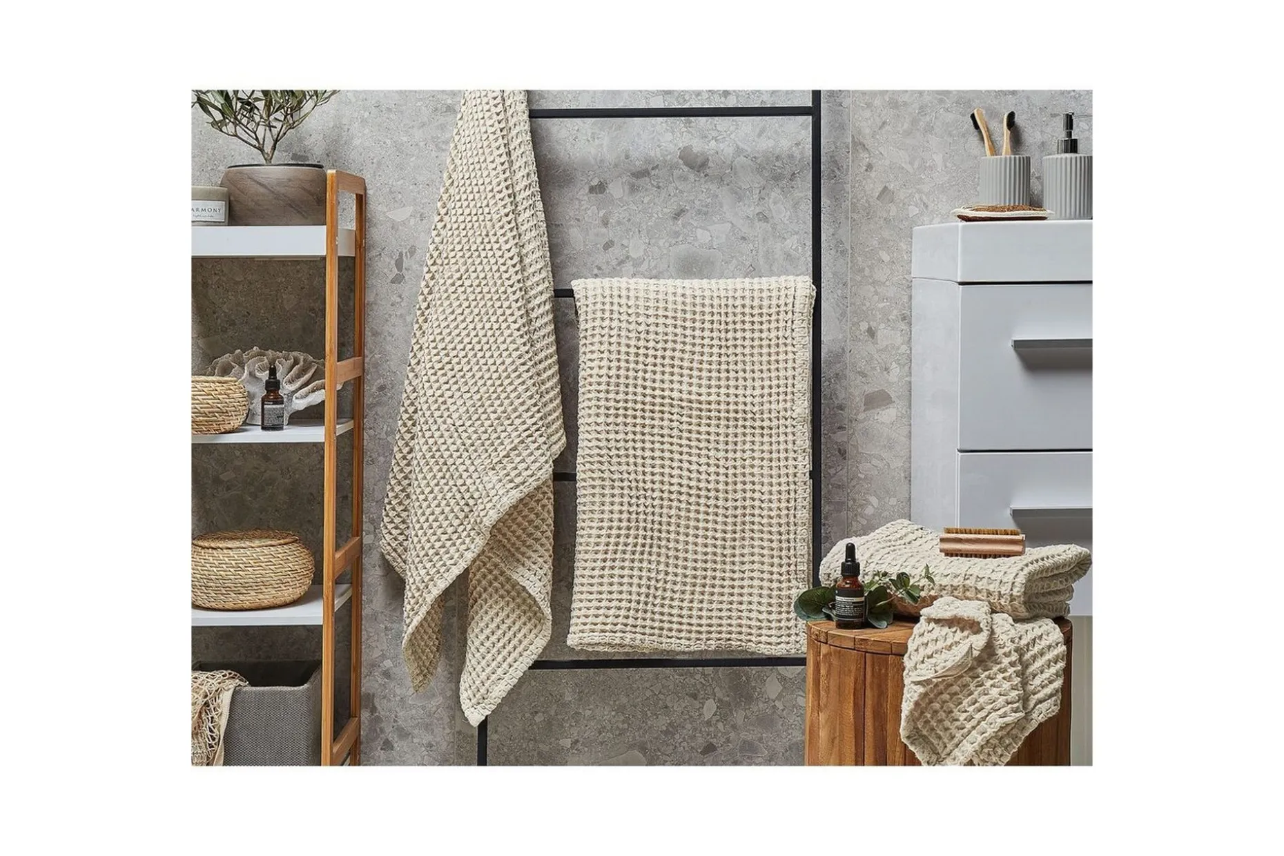 Håndkle Areora sett med 4 Beige