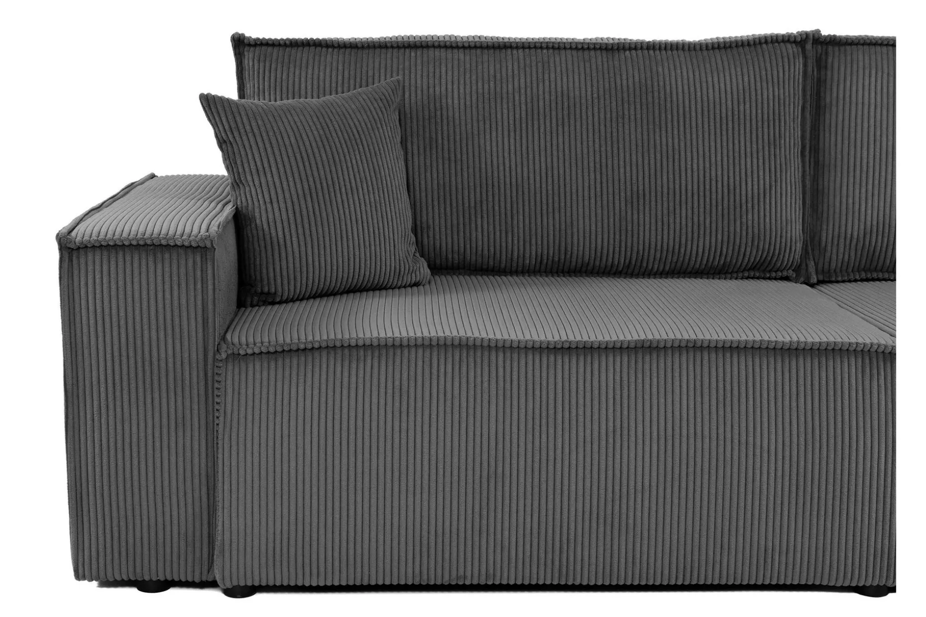 Hobson Sovesofa med Dobbel Sjeselong 4-seter i Plysj