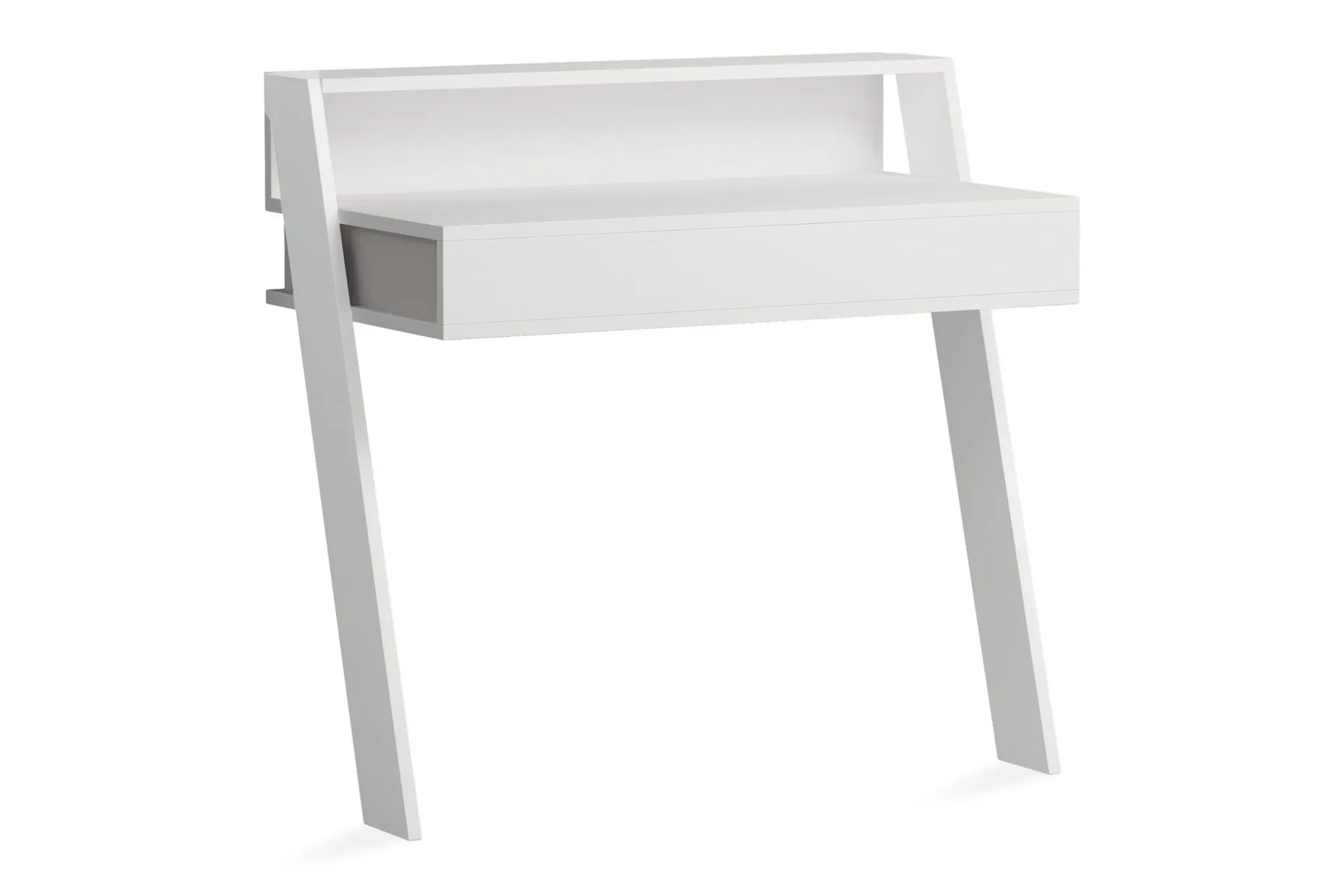 Homitis Veggskrivebord 94 cm med Oppbevaringsskuff + Hylle