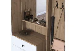 Honny Entrémøbelsett Brun/Hvit