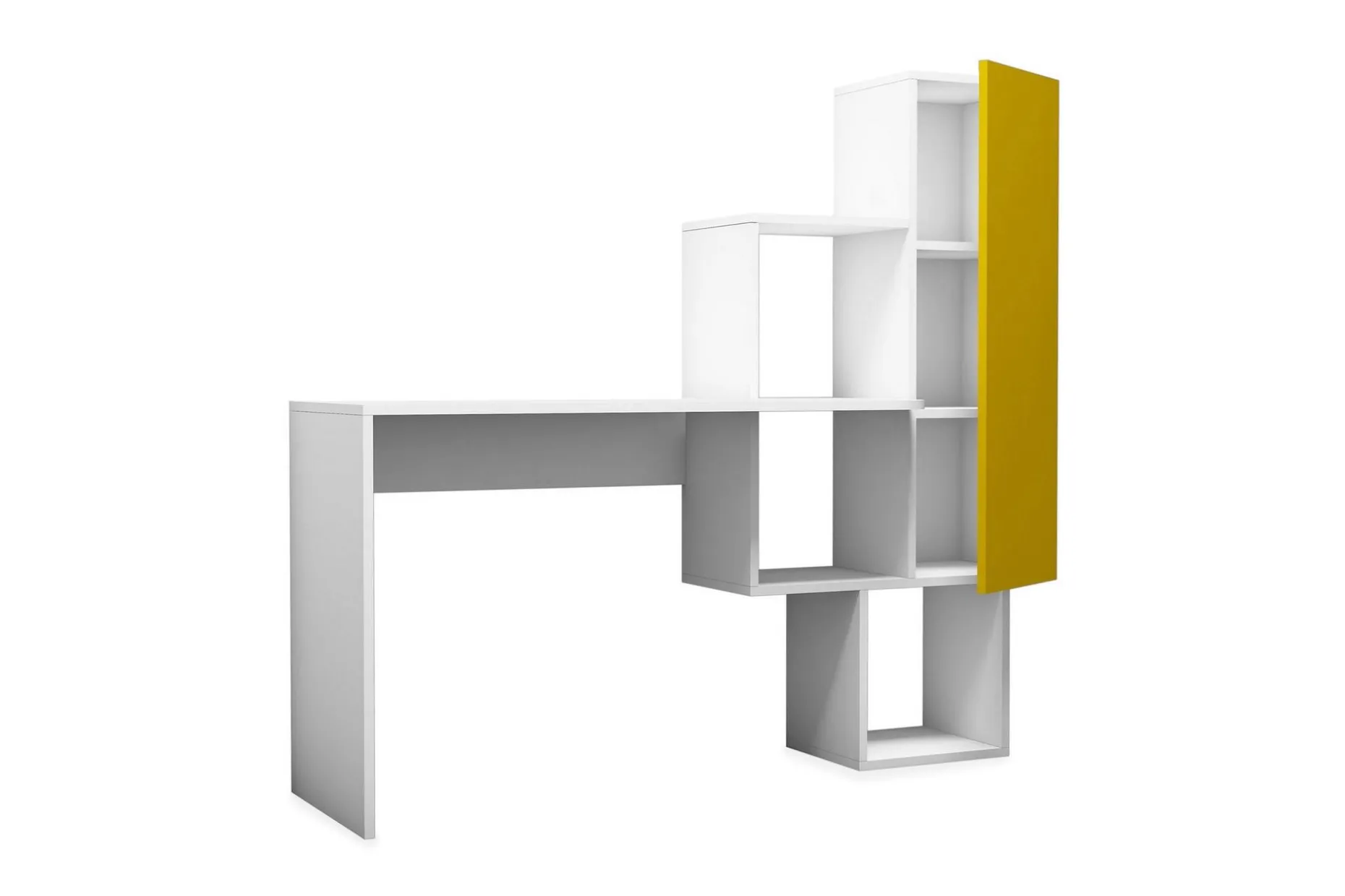 Hovdane Skrivebord 145 cm med Oppbevaringshyller + Skap