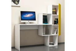 Hovdane Skrivebord 145 cm med Oppbevaringshyller + Skap