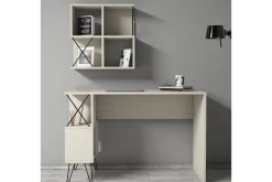 Hovdane Skrivebord 120 cm med Oppbevaring Hylle