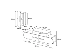 Hovdane TV-Benk 145 cm