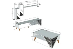 Hovdane TV-møbelsett 150 cm