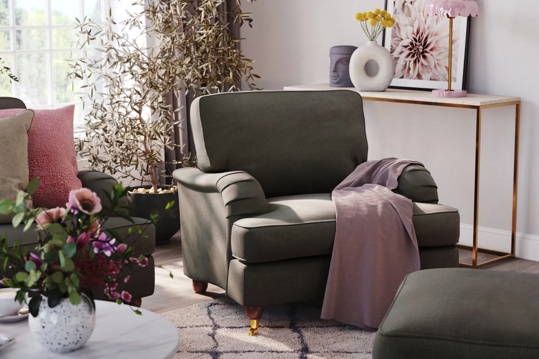 Howard Lyx 2-seters Manchestersofa