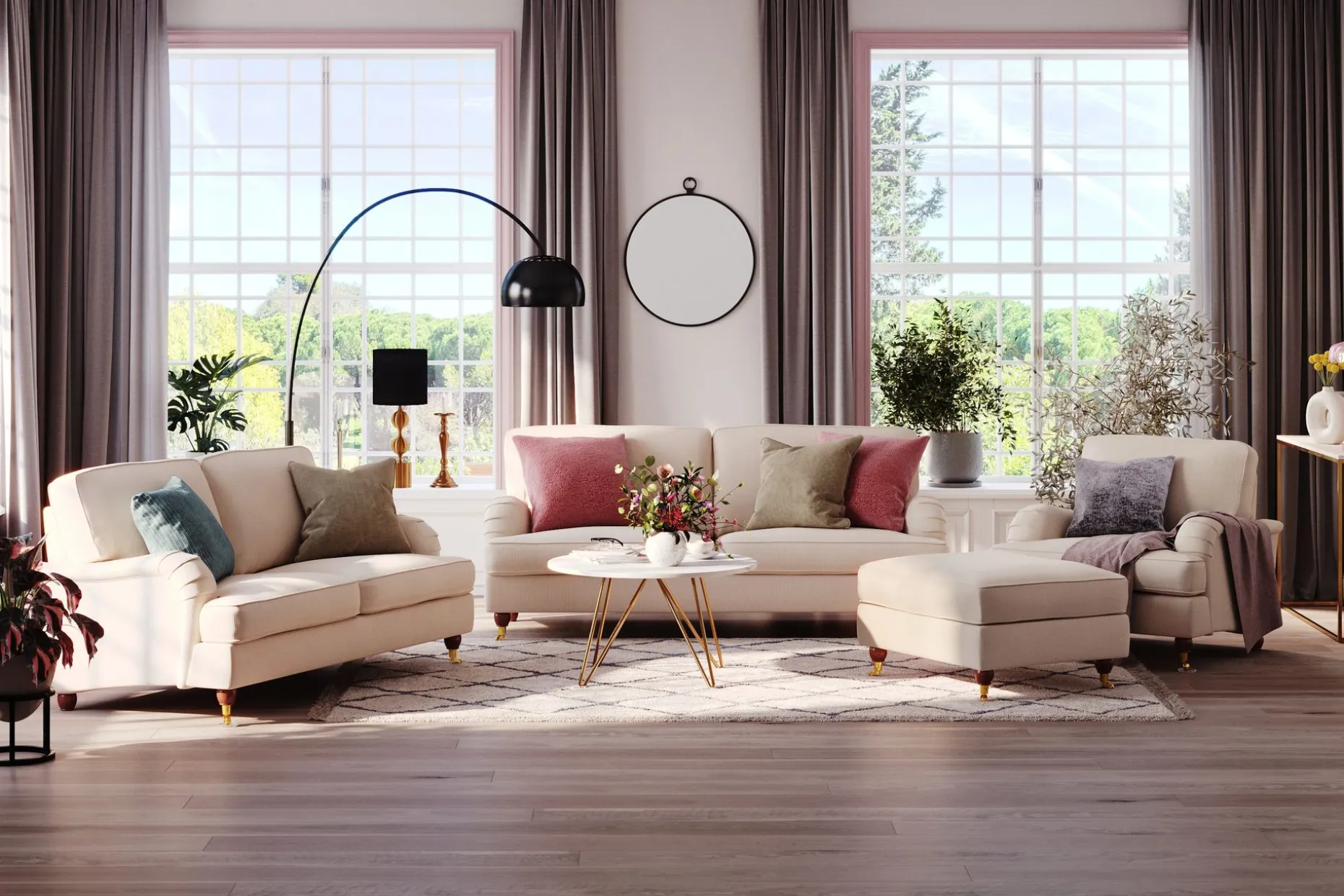 Howard Lyx 2-seters Manchestersofa