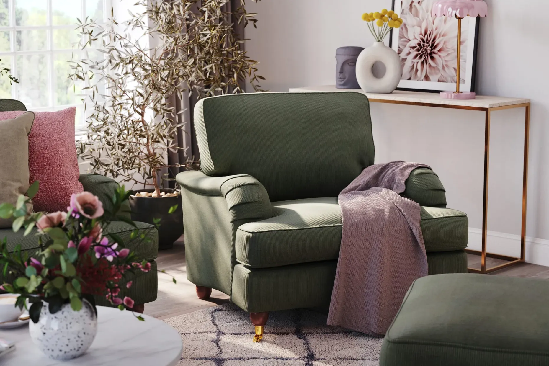 Howard Lyx 2-seters Manchestersofa