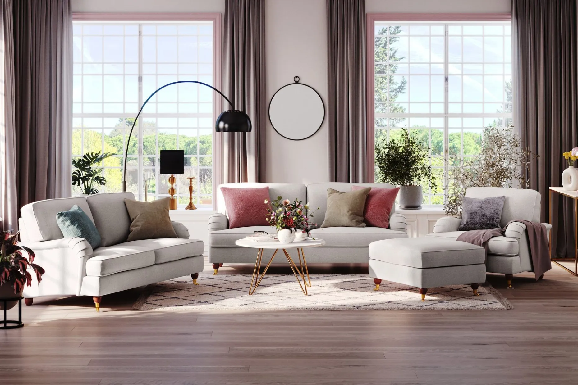 Howard Lyx 2-seters Stoffsofa
