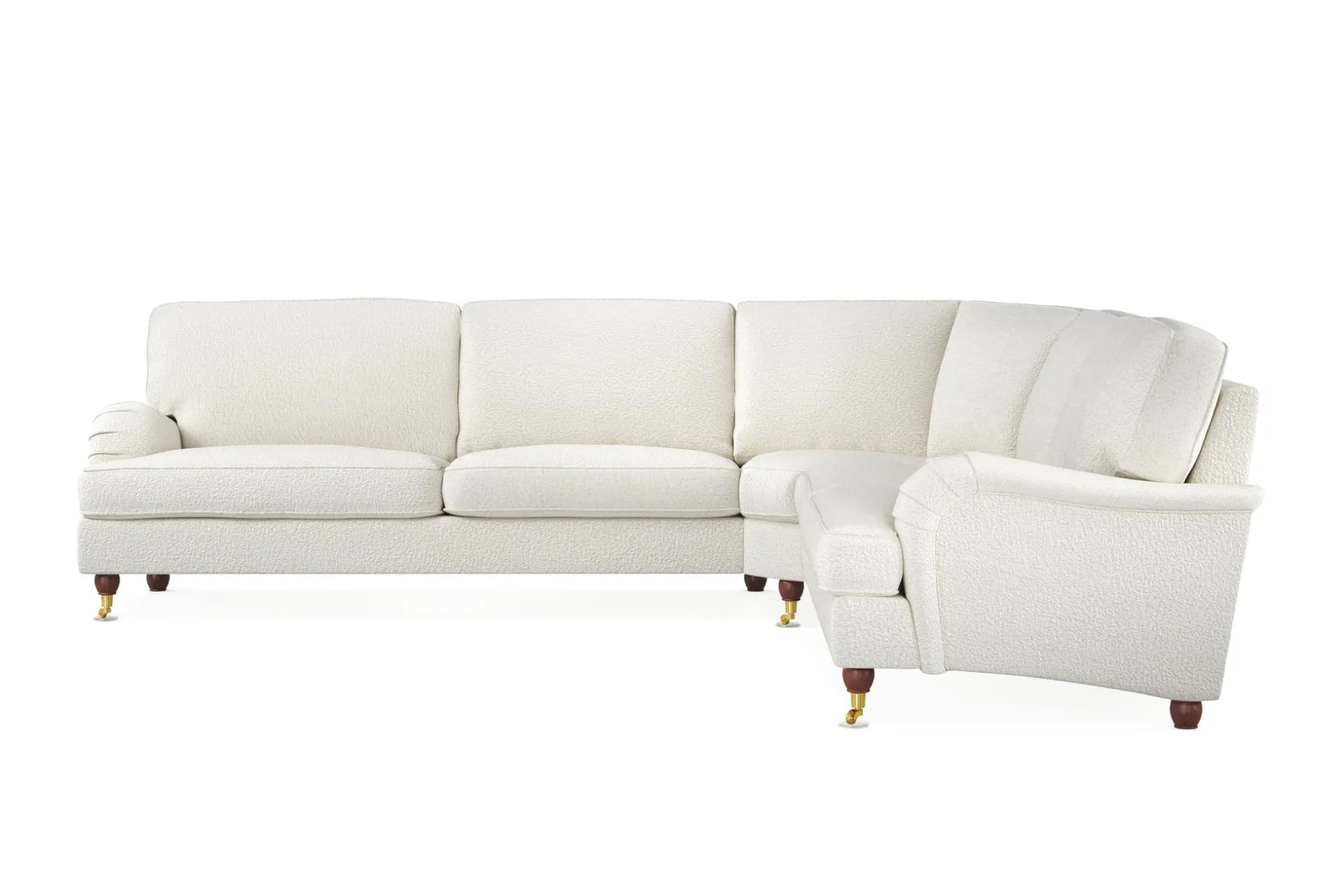 Howard Lyx 6-seters Venstrevendt L-formet Hjørnesofa i Bouclé